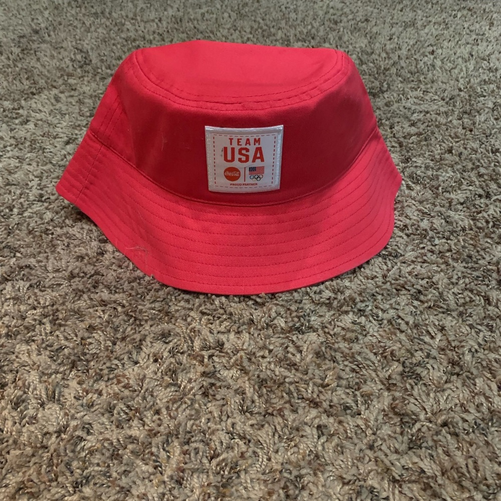 Coca-Cola USA Olympics Bucket Hat NEW